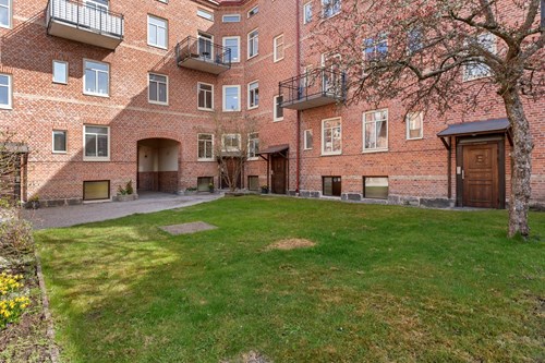 Grönyta med sittplats under sommaren!