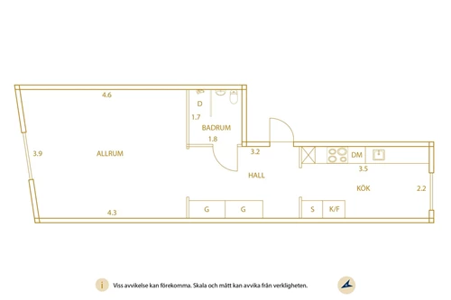 Planritning Elfhögsgatan 11C, Trollhättan