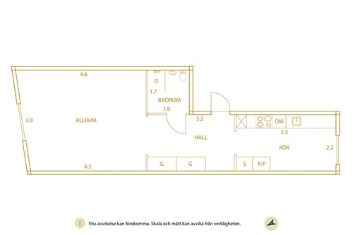 Planritning Elfhögsgatan 11C, Trollhättan