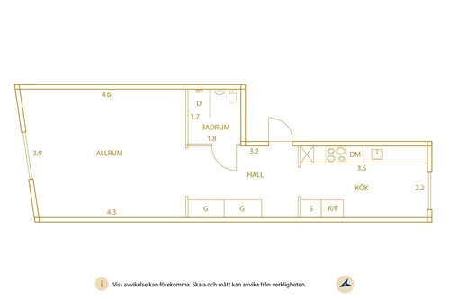 Planritning Elfhögsgatan 11C, Trollhättan