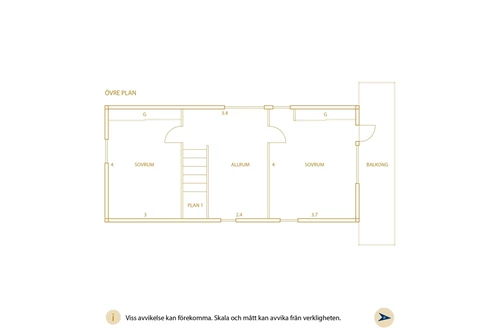 Planritning, Övre plan