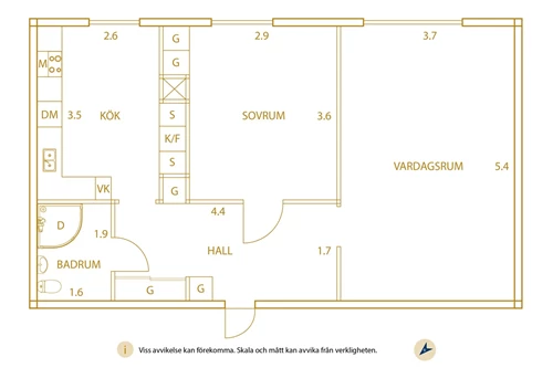 Planlösning, Kungsgatan 27