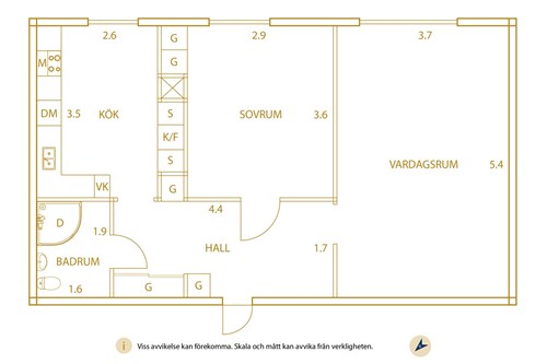 Planlösning, Kungsgatan 27