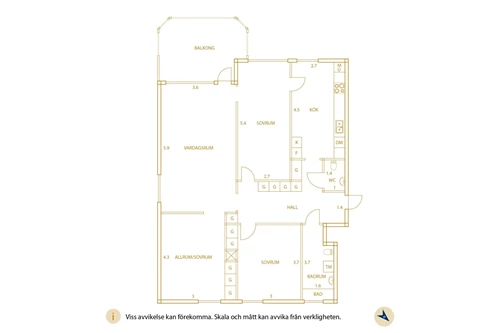 Planlösning Kämpegatan 57