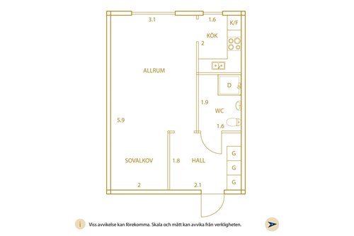Planlösning Österleden 3A