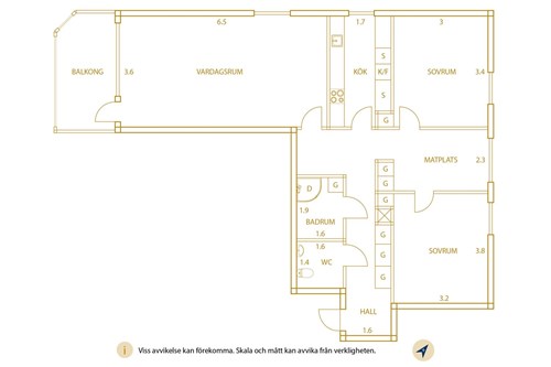Planlösning Karlstorpsvägen 106