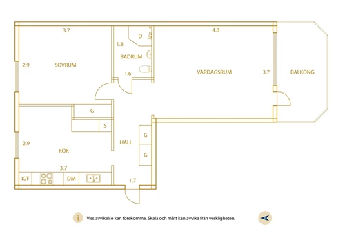 Planritning Österled 17B, Uddevalla