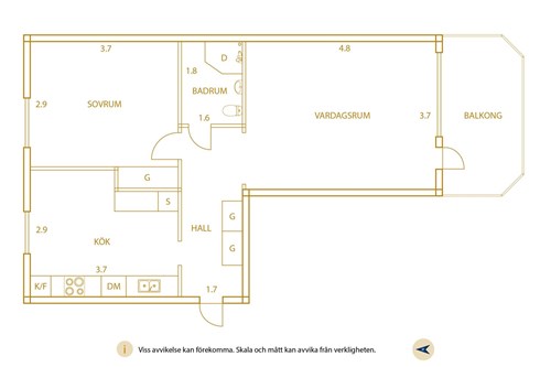 Planritning Österled 17B, Uddevalla