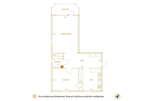 Planritning Måltemyrsvägen 15