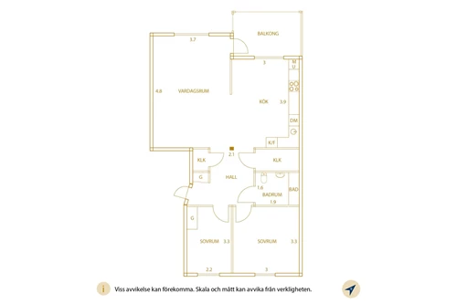 Planritning Spannmålsgatan 10A, Trollhättan