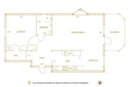 Planritning Skrällebergsvägen 14C, Trollhättan