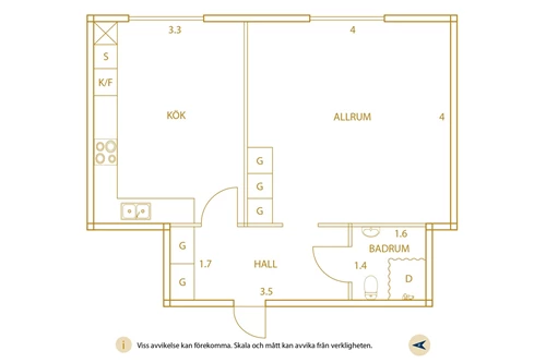 Planritning Österlånggatan 5A, Trollhättan