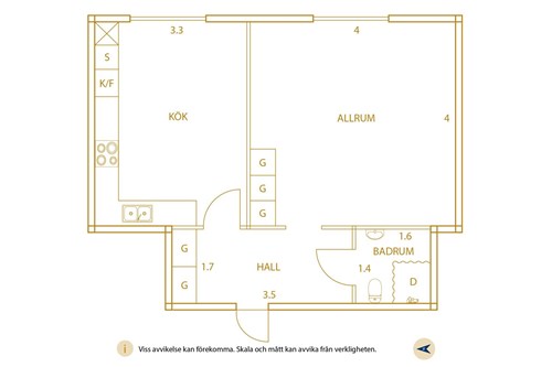 Planritning Österlånggatan 5A, Trollhättan