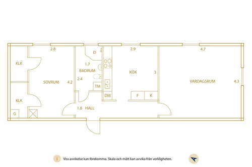 Planritning Bokgatan 43, Vänersborg